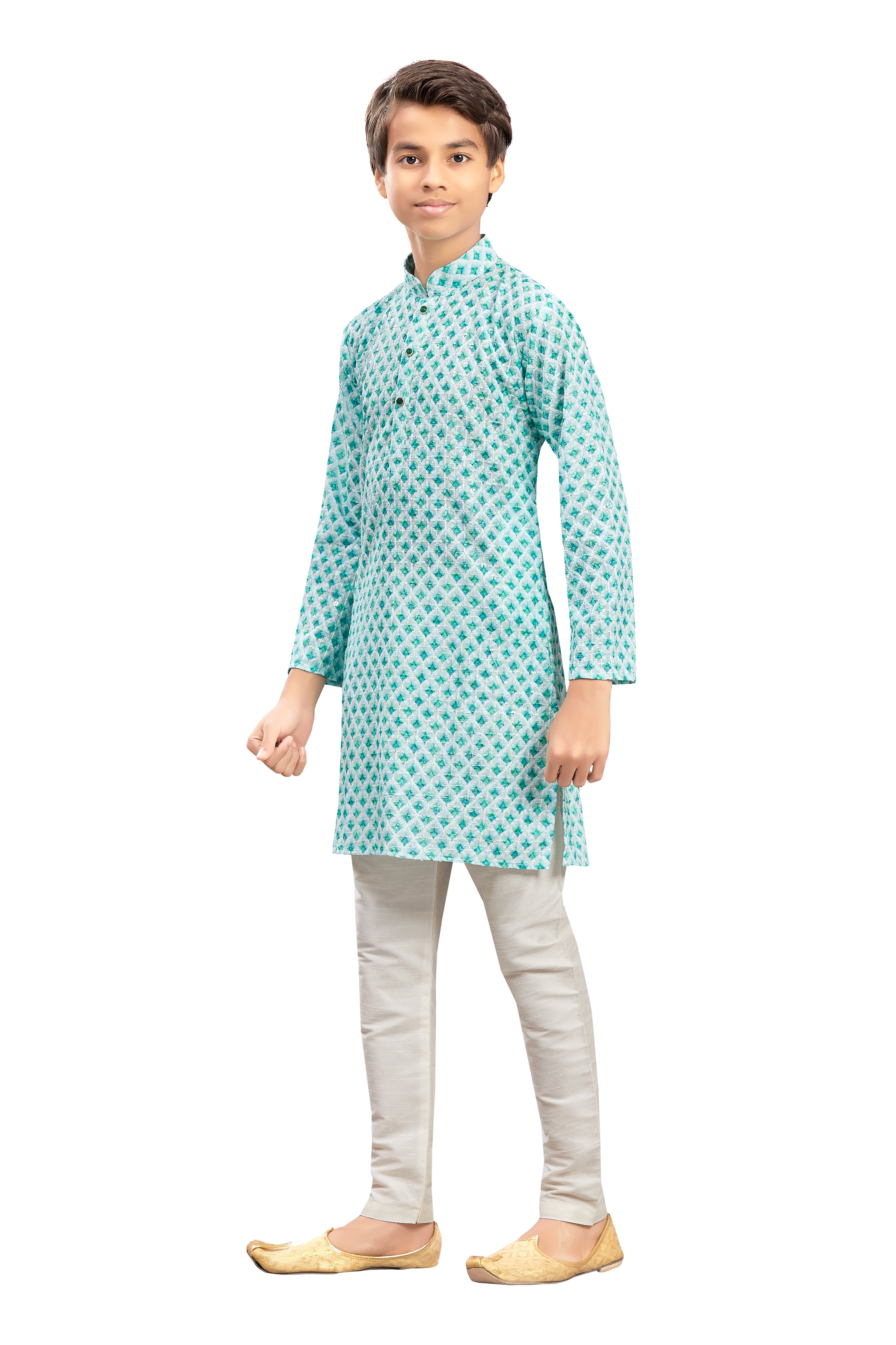 Boys Embroidered Kurta Set