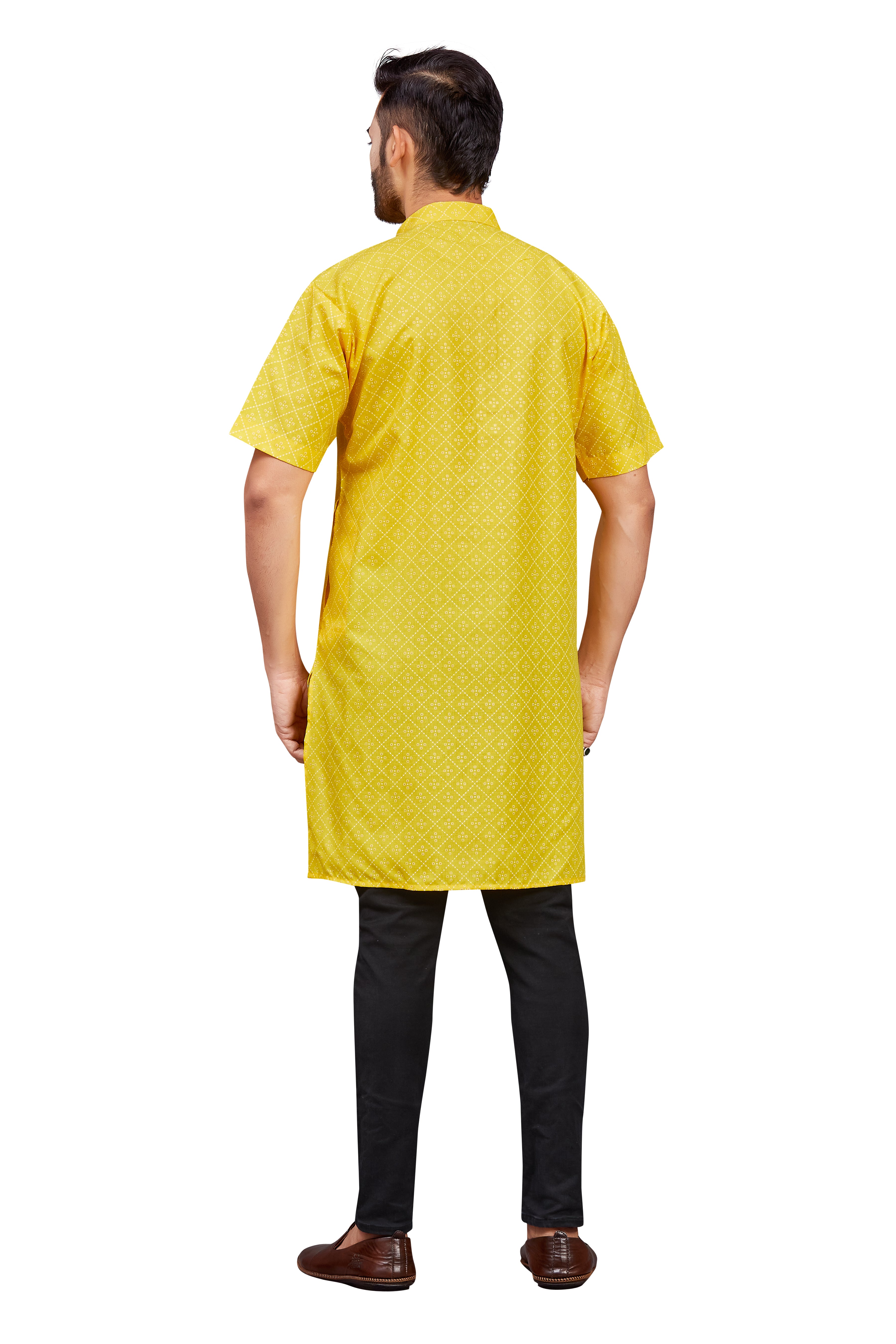 Mens Cotton Printed Kurta