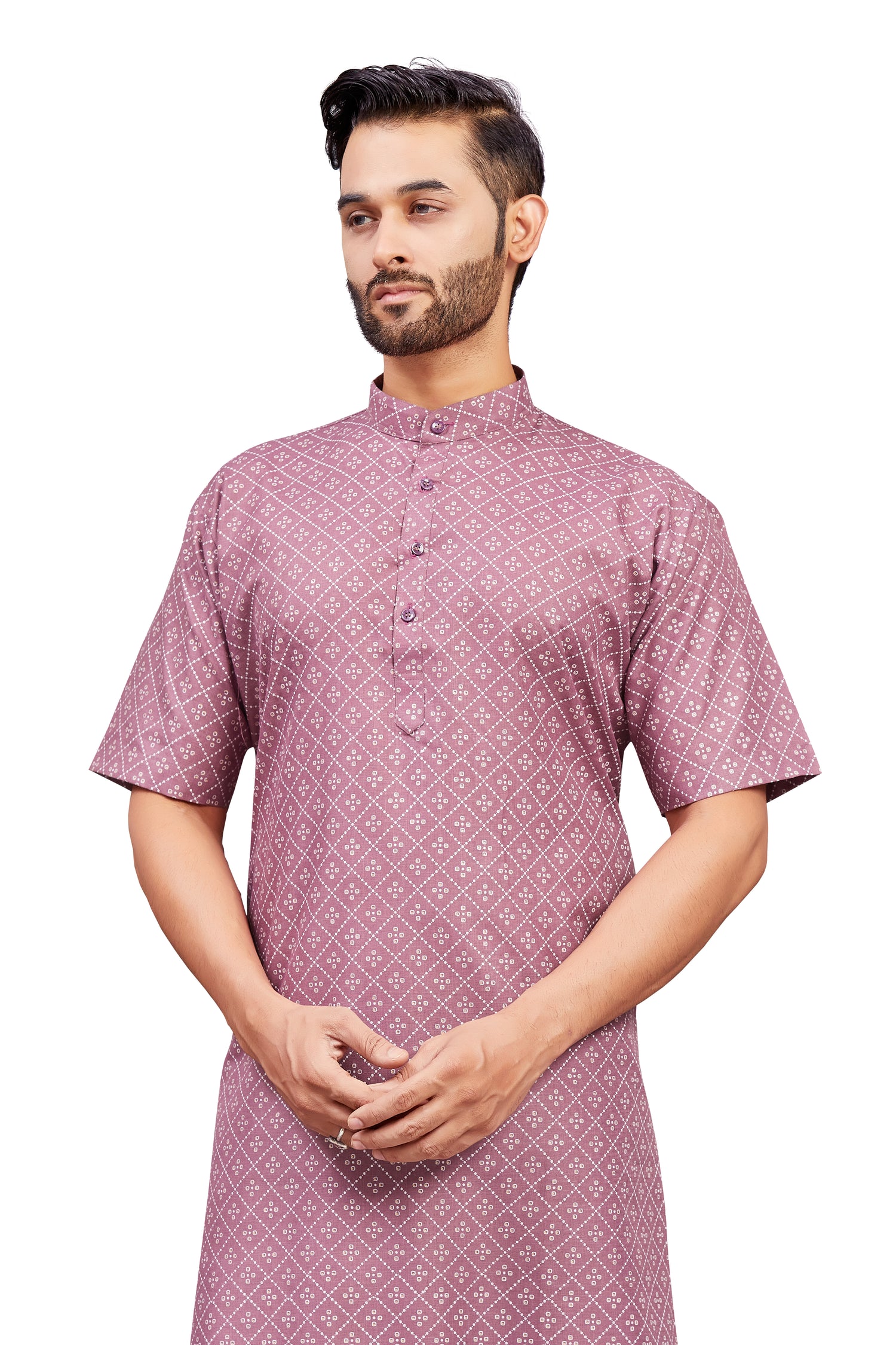 Mens Cotton Printed Kurta