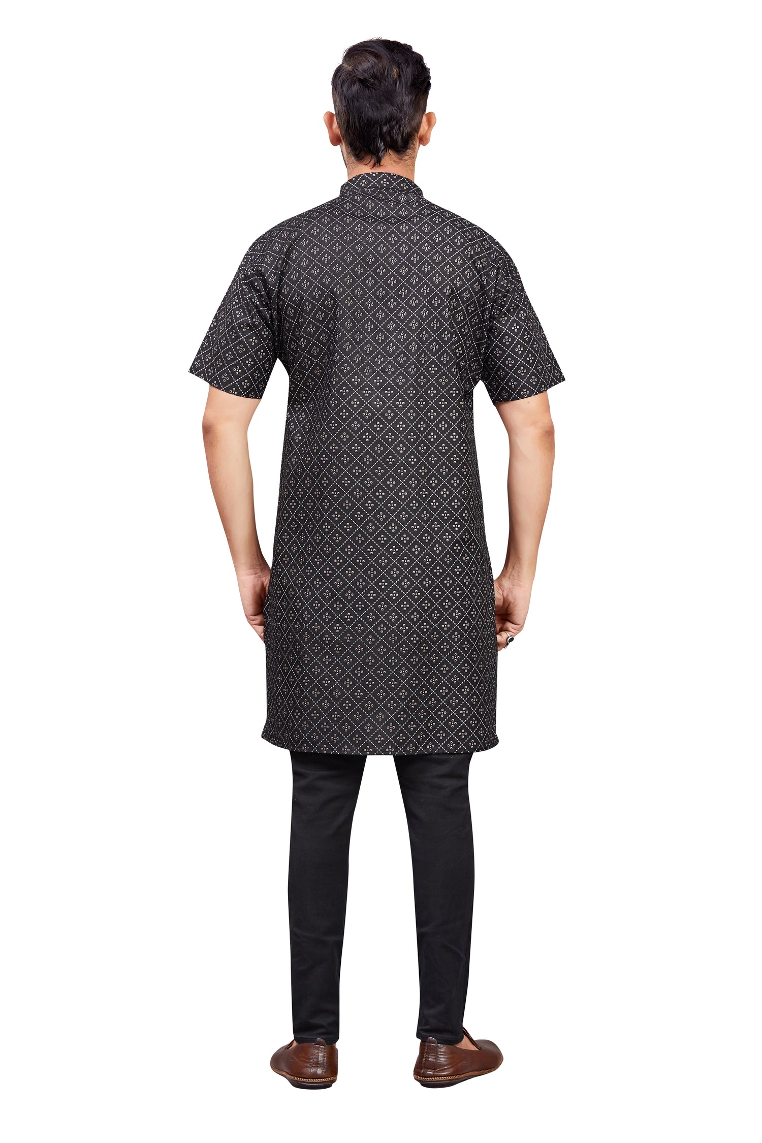 Mens Cotton Printed Kurta