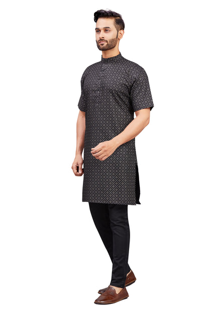 Mens Cotton Printed Kurta