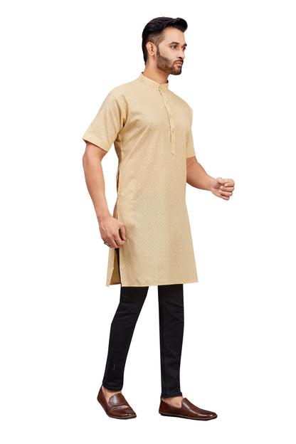 Mens Cotton Printed Kurta