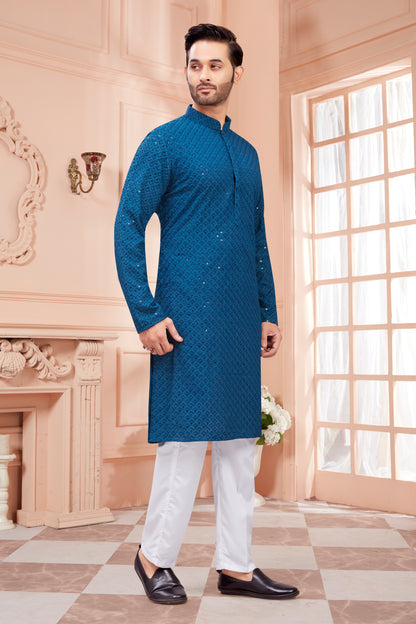 Mens Tiki Resham Kurta Set