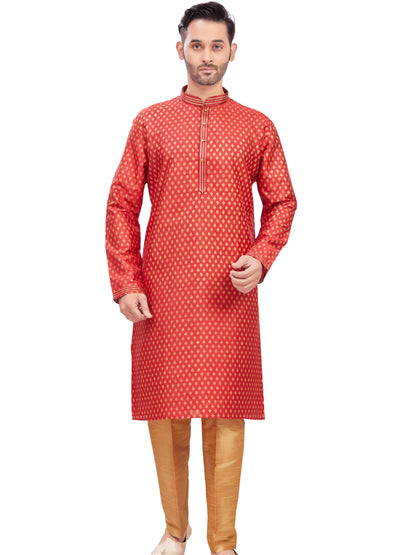 Mens Printed Kurta Set