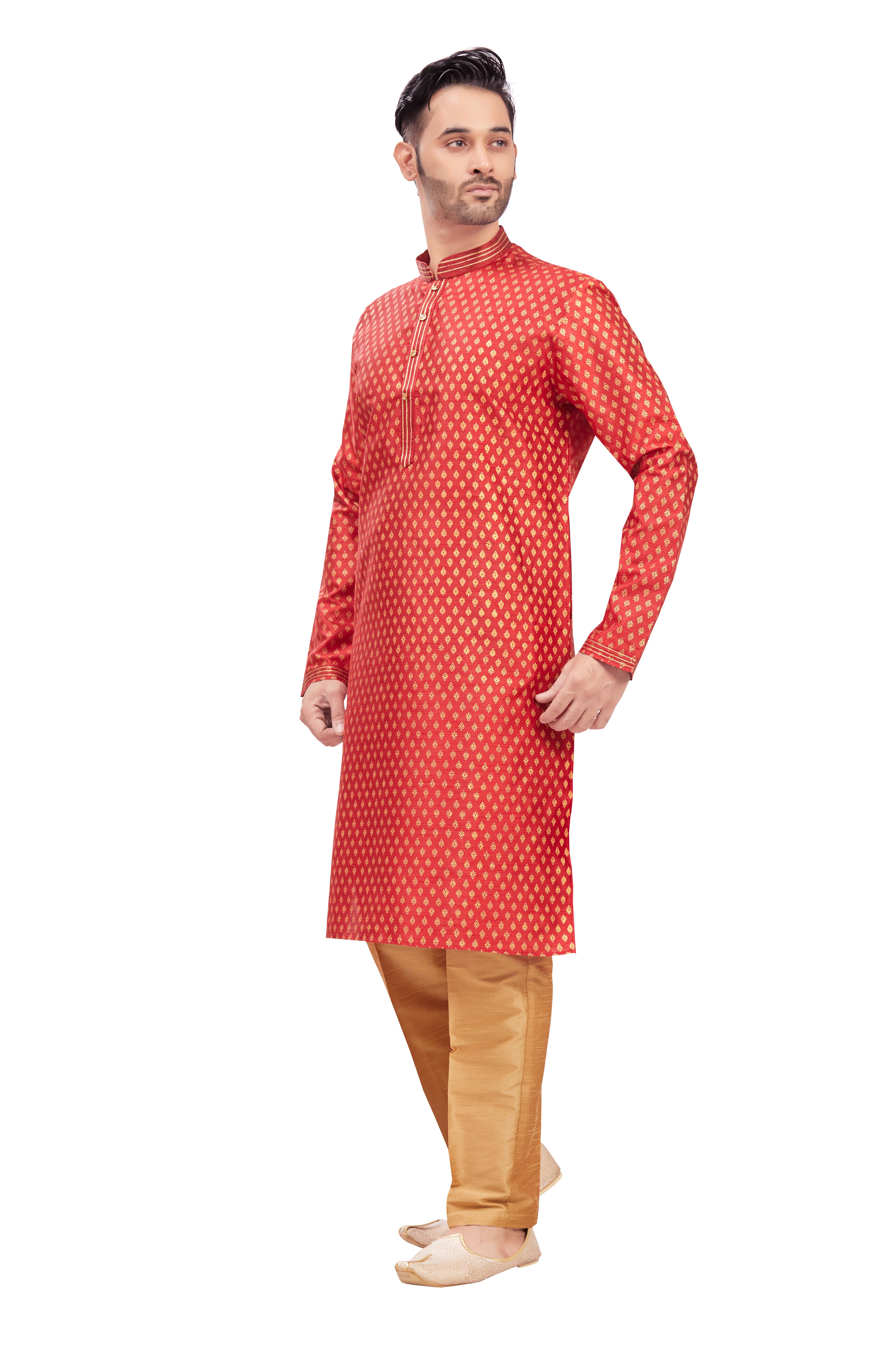 Mens Printed Kurta Set