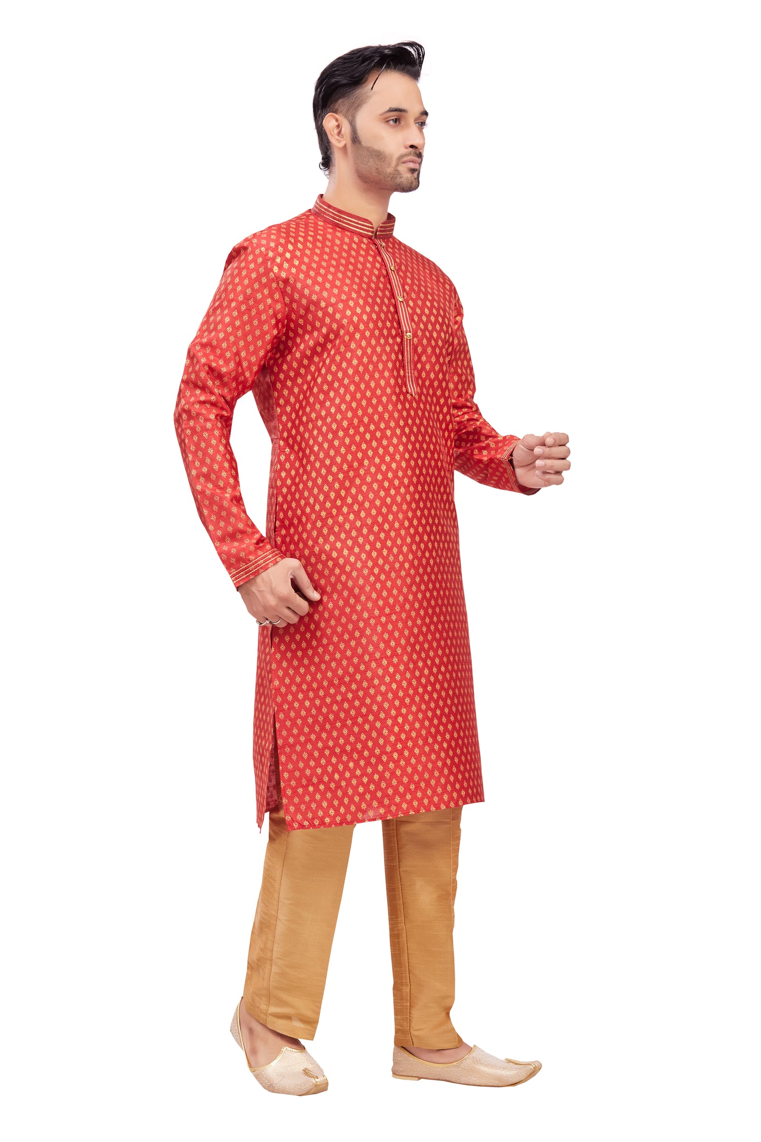 Mens Printed Kurta Set