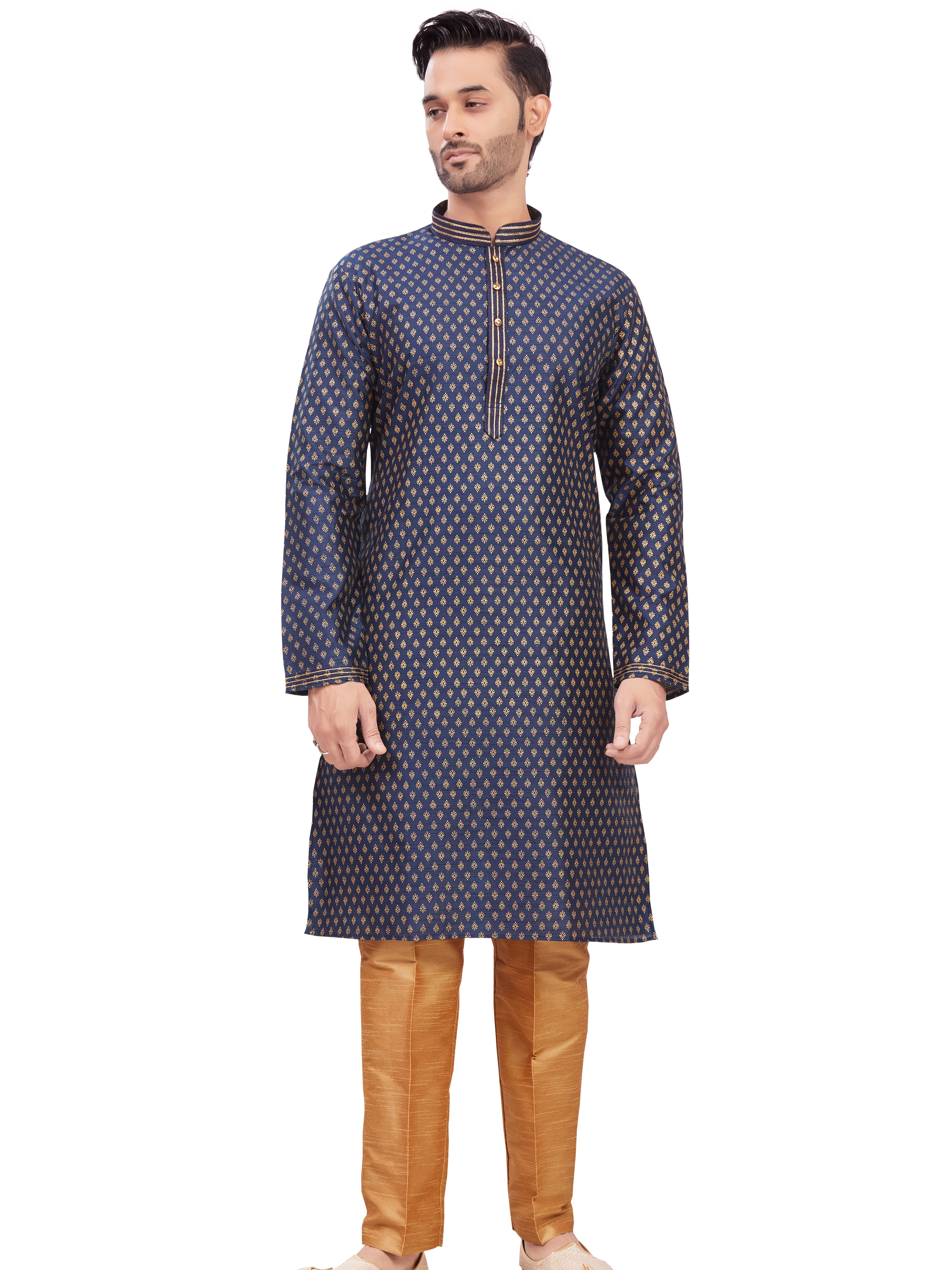 Mens Printed Kurta Set