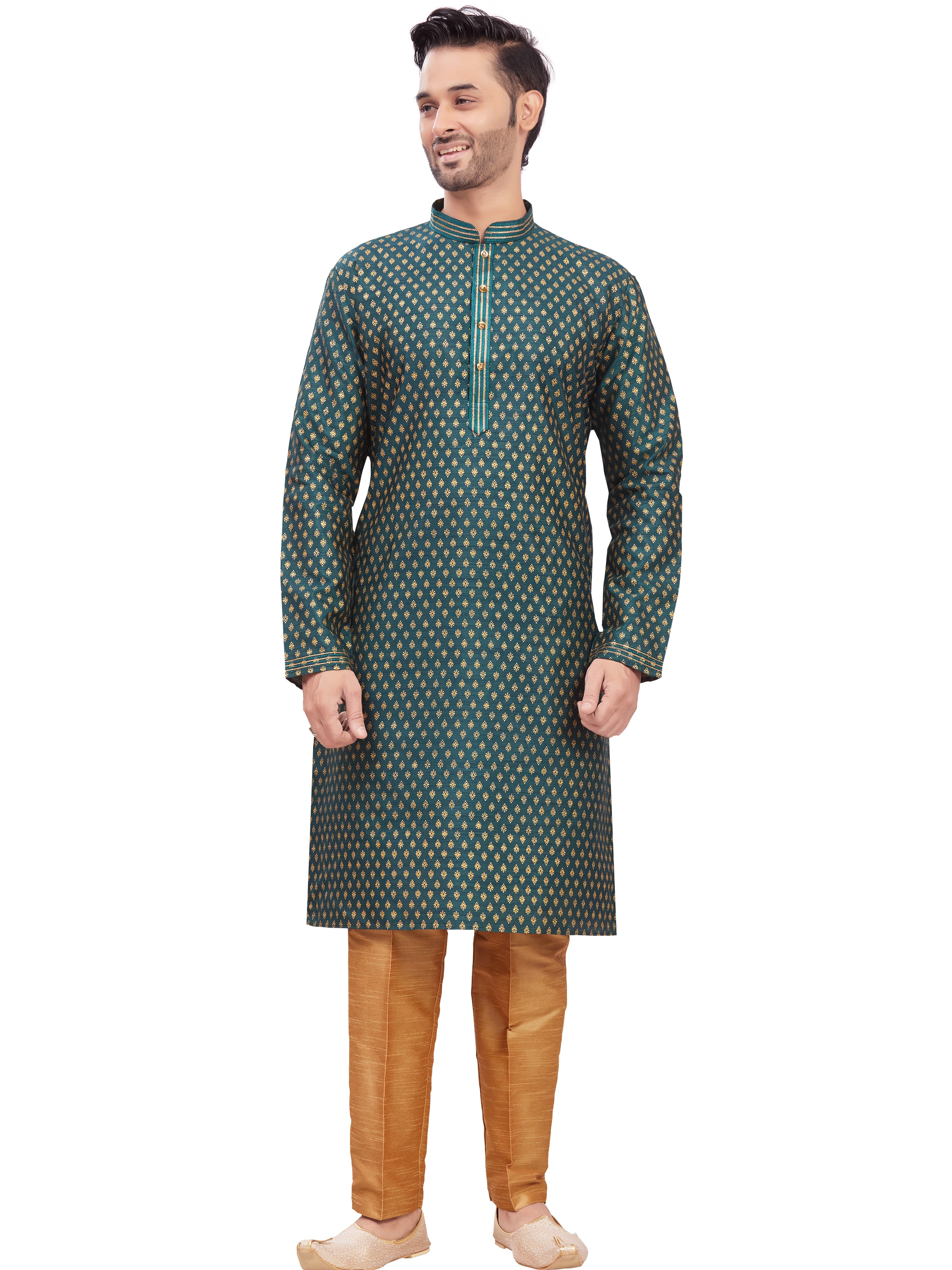 Mens Printed Kurta Set