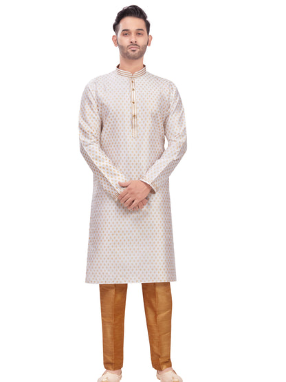 Mens Printed Kurta Set