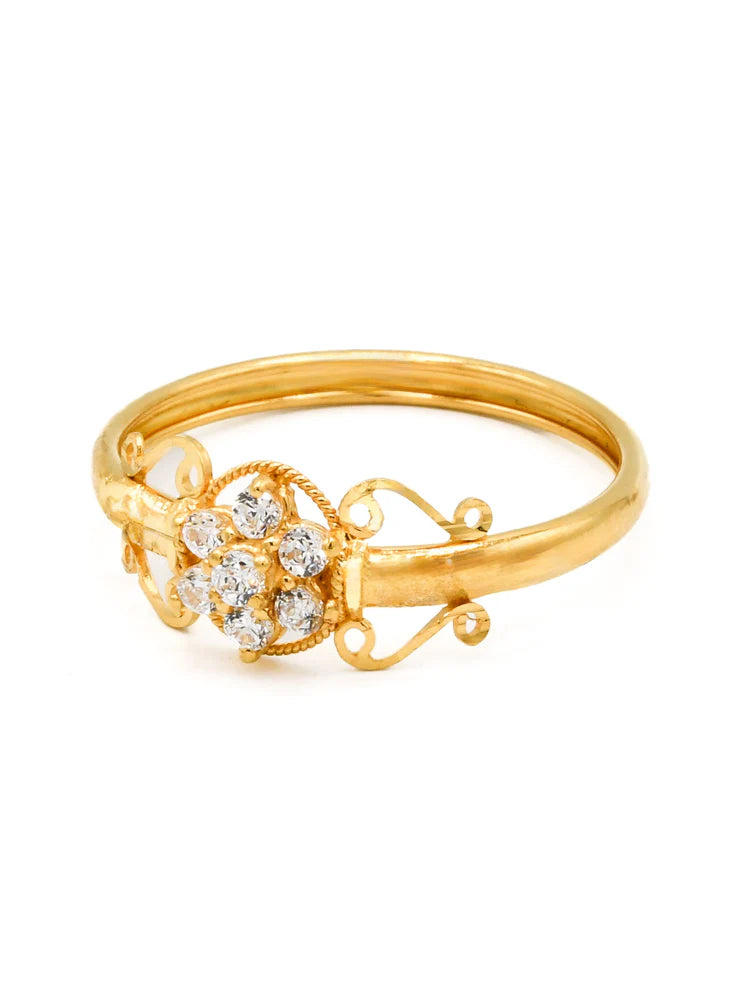 22ct Gold CZ Ladies Ring