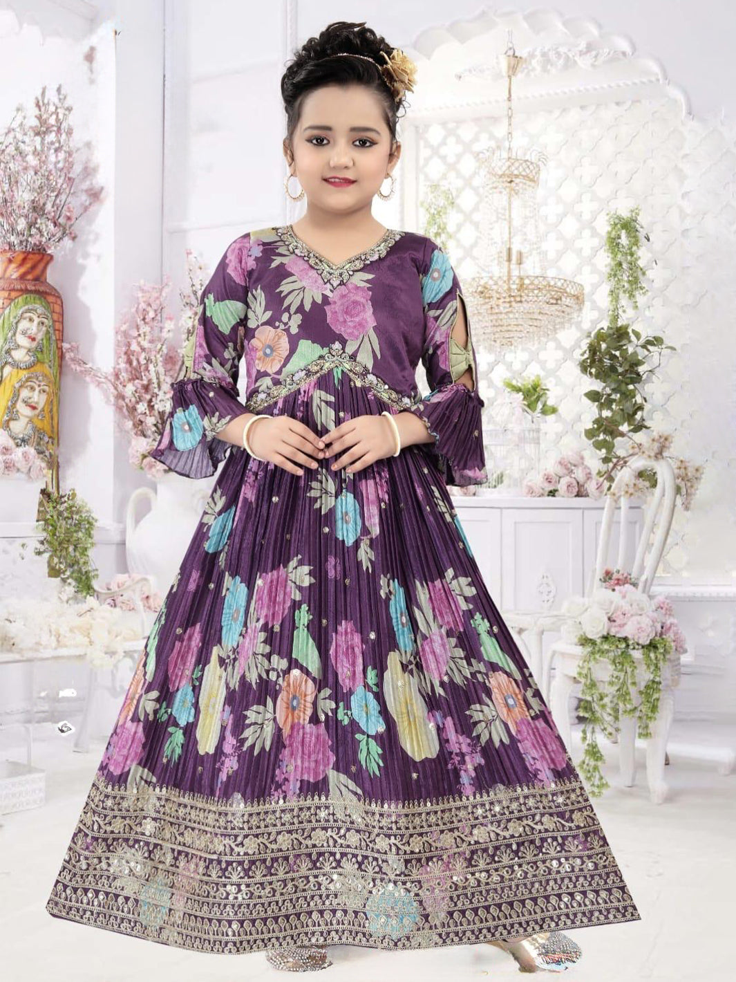 Green Color Women Soft Net Embroidery Work Straight Salwar Suit – Joshindia