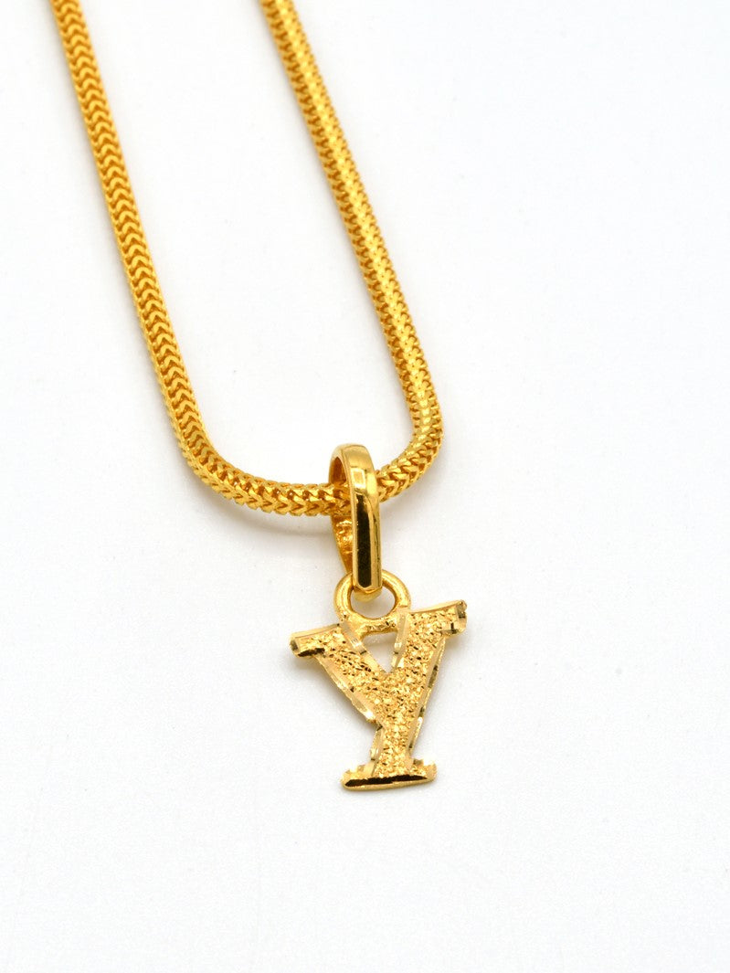 22ct Gold &quot;Y&quot; Pendant