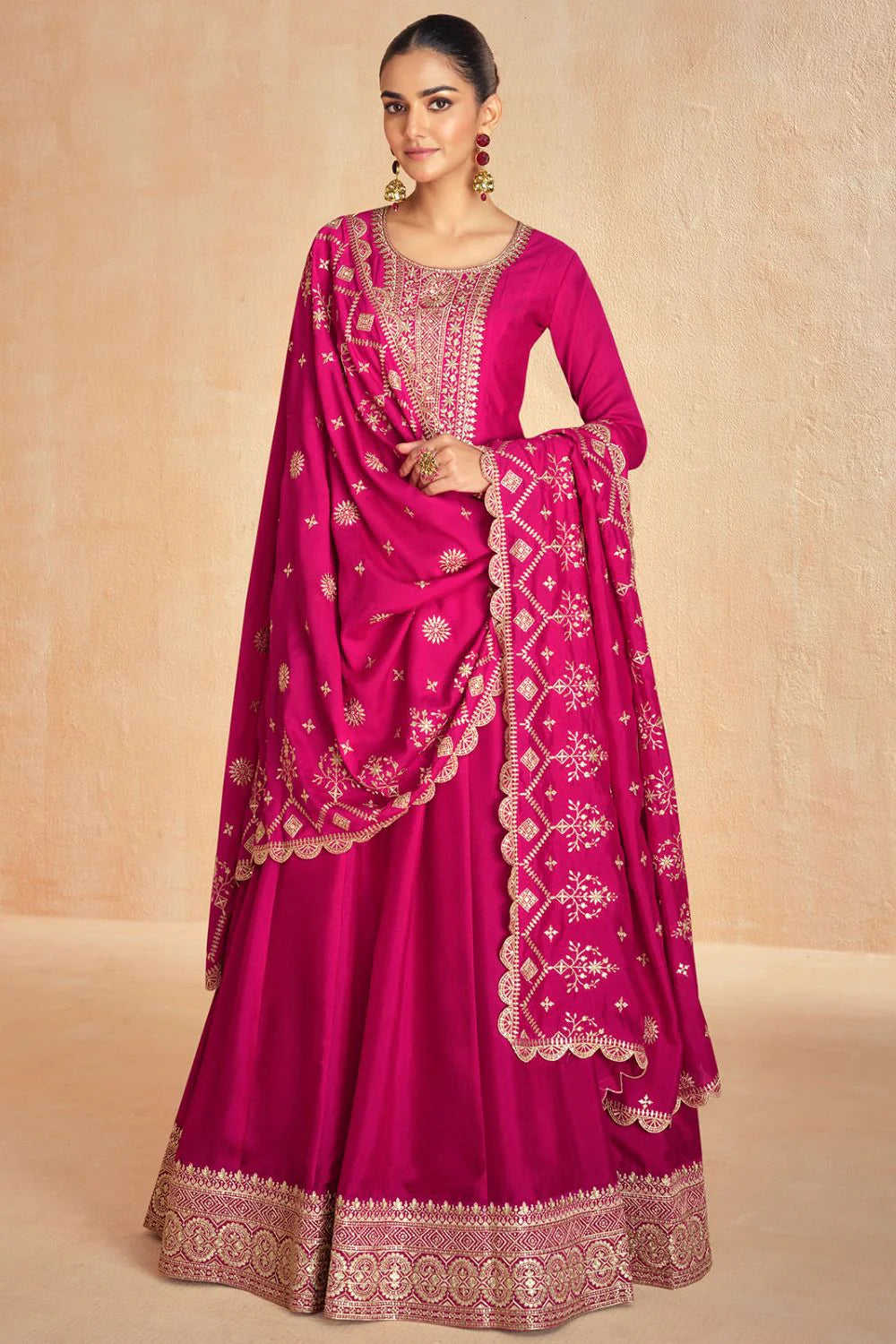 Hina Gown With Dupatta