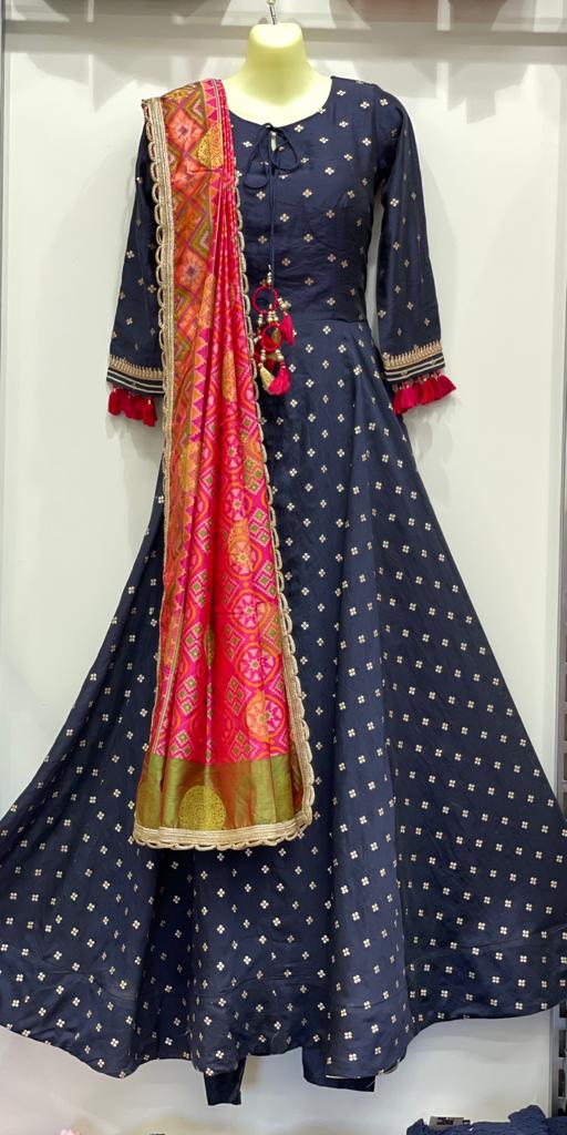 Bindu Silk Flair Churidar Suit | Roop Darshan